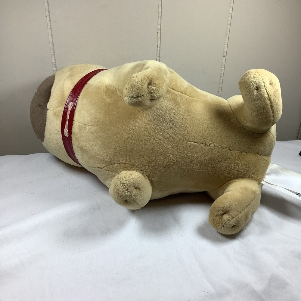 Disney Store Puppy Dog Pals Rolly Pug Plush Tan Blue Eyes Red Collar - Picture 6 of 6
